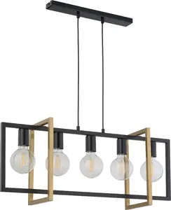 Подвесной светильник SIGMA EDEN 32236 — потолочная LED-ready лампа, чёрная