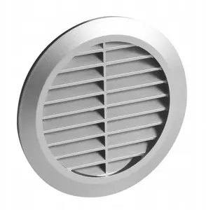 Ventilation grille AWENTA T42SS, round Ø80 mm, silver satin finish