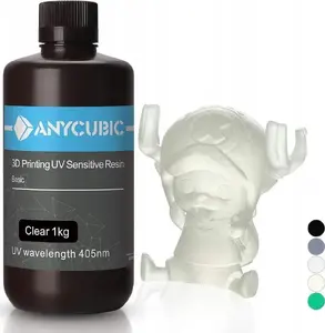 UV Resin AnyCubic Clear 1 kg - transparent photopolymer for MSLA/DLP 3D printers