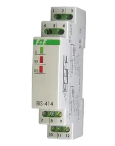 FF BIS-414I bistable sequential relay DIN-rail, 1-function, 230V or 24V AC/DC, 2×16A contacts, InRush 160A/20ms, 2×1P, screw terminals, 1 module