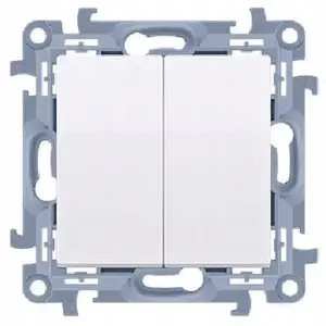 Flush-mount candle switch Kontakt-Simon CW5C.01/11 10A quick-connect white