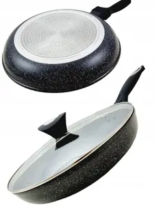 Frying pan KRISBERG KS-2676 with granite coating, 18 cm, non-stick cooking skillet