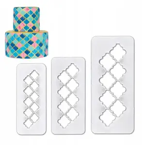 Cookie and Fondant Cutters Brunbeste BB-3304 — 3-piece set for icing, cream and dough