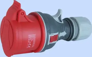 Портативная силовая розетка Elektromet TWIST GPP-32/4 4P 32A 400V красная