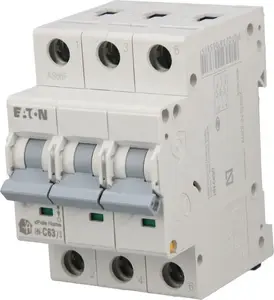 Автоматический трёхполюсный выключатель EATON xPole Home HN-C63/3 C63A 6kA AC (MPN 194897)