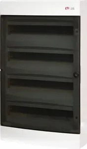 Etipo virsmas kārba ETI Polam 001100320, 4x18 moduļi, caurspīdīgas durvis ECT 4x18PT-s