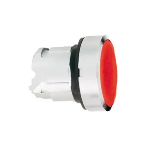 Pushbutton switch Schneider Electric ZB4BA4 — red, metal housing, wired, 29×29×28 mm