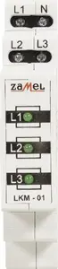 Indicator ZAMEL LKM-01-20 power 230V/400V panel 3×LED green