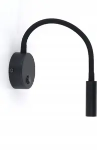 Wall lamp TK_LIGHTING Lagos 5922 — modern wall sconce with 1x6W G9 bulb, Edison-style tube, black finish