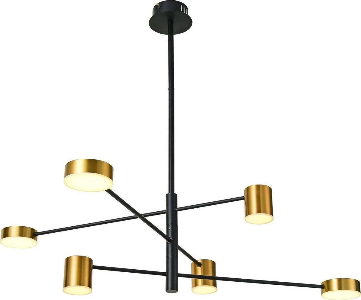Pakarināma griestu lampa Italux REMDAL PND-16374-6-BK-GD-4K