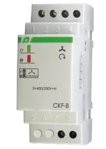 Реле очередности фаз, пропадания и асимметрии FF CKF-B 10A 1 полюс 4 с 55 V