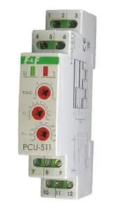 Time Relay FF PCU-511 DUO, control voltage 230V and 24V AC/DC, multifunction timer