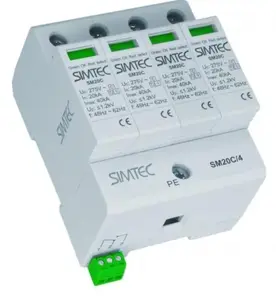 Ограничитель перенапряжений Simet SIMTEC SM20C/4-275 C 4P 20kA — Тип C, 4-полюсный