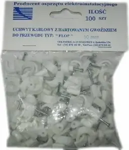 Cable clip with nail Trytyt Flop 10, pack of 100 — H.7008A