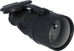Portable Rubber Power Socket Onnline NOVA black