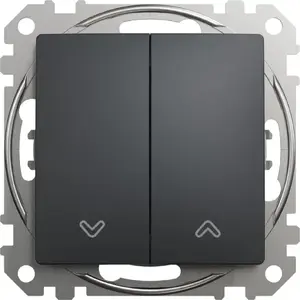 Schneider Electric Sedna Des slēdzis žalūzijām, melns antracīts (SDD114114)
