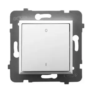 Настенный смарт-выключатель Ospel ŁP-11U/m/00 белый, 250 В AC, 10 A, IP20, 71×71×40 мм