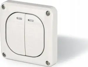 Iegremdējamais hermētiskais sveču slēdzis Scame Protecta 137.3021 IP66 10A pelēks (bez kārbas)