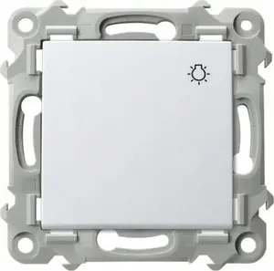 Switch Ospel Szafir ŁP-5Z/m/00 white — mechanical momentary push switch for lighting
