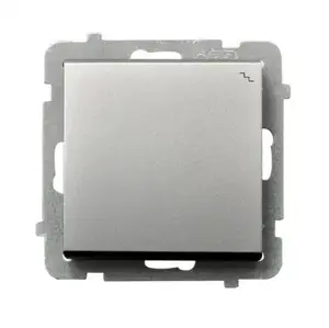 Ospel smart switch ŁP-3R/m/38, 16 A, 250 V, IP20, silver, 71×71×42 mm