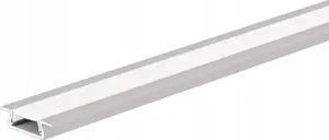 Подвстраиваемый LED-профиль Prescot MICRO-K-ALU-MLC-2M, анодированный 2 м, матовый рассеиватель