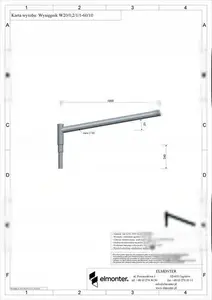 Elmonter Wysięgnik W20/0,2/1/1-60/10/02 — консольный выносной кронштейн