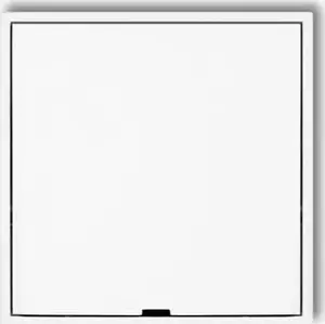 Intermediate frame with blanking cap Karlik MRPZ for installation, white