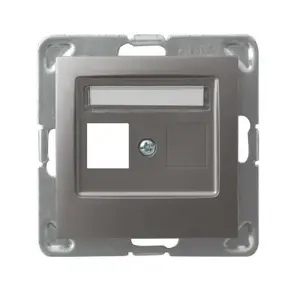 Sienas kontaktligzda Ospel GPK-1Y/p/23 — titāna, IP20, 71×71×33.5 mm