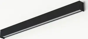 Wall Light NOWODVORSKI Straight Wall 7594 — metal wall bar, black, minimalist