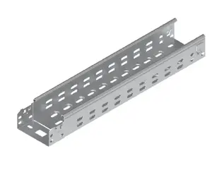 Perforēts kabeļu kanāls 100x60 mm biezums 0,7 mm Baks KFL100H60/3MC 3 m