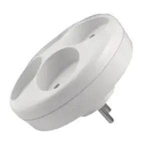 Power splitter Opal R-40 white — 4 outputs, 2-pole connector, round design