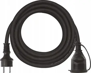 Pagarinātājs EMOS P01705 — 1 kontaktvieta, 5 m kabelis, 3×1,5 mm², gumija/neoprēns