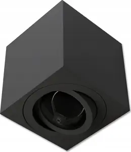 Griestu prožektors LVT 0938, uz virsmas montējamais, 1x GU10 35W, melns