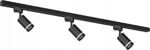 Eko-Light ML8721 pipe ring track spotlight 3x50W GU10 black