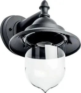 Outdoor wall light No name TOSKANA-AD, E27 socket, max 60W, IP54, 220–240V, black