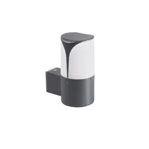 Outdoor wall light Kanlux 36543, E27 LED fitting, 10 W, IP44, aluminium, graphite