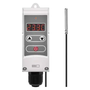 Thermostat EMOS P5684, white, button control, AC powered 230 V, receiver AC, 36×45×138 mm