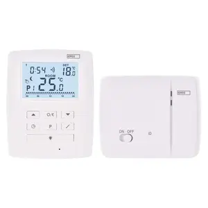 Thermostat EMOS P5611OT — room wireless thermostat 868 MHz, white, AC/battery, AA, sensor 97×23×122 mm, receiver 115×37×91 mm