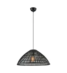 Потолочный светильник Markslojd CAPELLO E27, 1×40 Вт, чёрный, Ø58 см, кабель 1.5 м