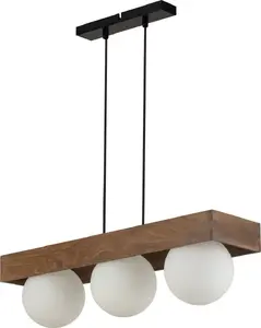 Подвесной светильник SIGMA Bloom 33665 — 3x12W G9, деревянные элементы, белый