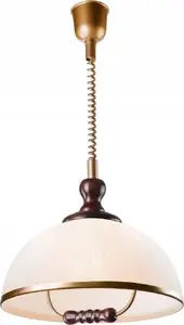 Подвесной светильник LAMKUR Ramona 47492 — 1x60W E27, белый/сосна