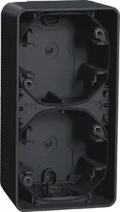 Настенная основа Schneider Electric Mureva Styl MUR37912, 2x вертикальная, антрацит