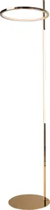 Floor lamp MAXlight LOZANNA F0050 – LED modern standing lamp, gold finish