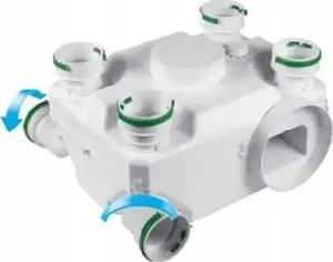 Centrālais ventilators AWENTA CVU400HT ar higrostatu un taimeri 60W 230V AC 3 ātrumu 265/360/415 m³/h