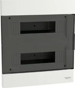 SCHNEIDERE recessed distribution board Easy9 EU EZ9EUA212 2x12 modules IP40 IK07 white with transparent door