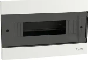 SCHNEIDERE iegremdējamā sadales kārba Easy9 EU EZ9EUA112 1x12 moduļi IP40 IK07 balta ar caurspīdīgām durtiņām