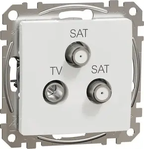 Розетка оконечная TV/SAT Schneider Electric Sedna GN.TV/SAT/SAT 4 дБ белая