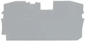 Крышка к клеммнику Wago 2010-1291 — серый, ширина 1 мм, 67.2 × 33.5 мм