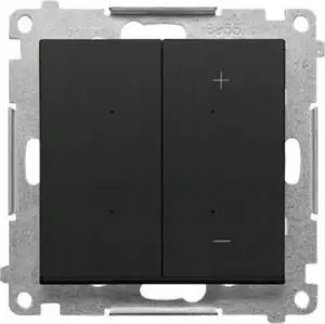 Диммер-модуль Kontakt-Simon TESL1W.01/149 — клавишный для диммируемых LED, матовый черный