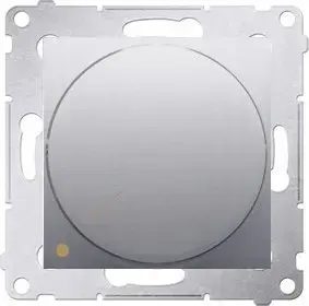 Rotary Dimmer No name DS9L2.01/43 two-pole for LED 5–215W matte silver